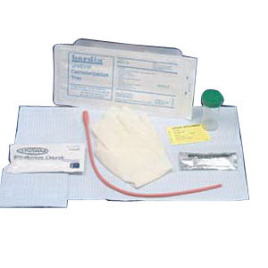 BARDIA Red Rubber Urethral Catheter Tray 15 Fr 1 (EA)