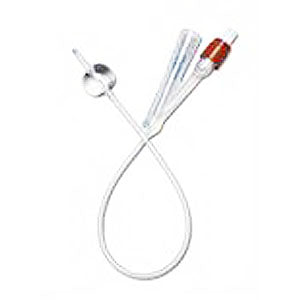Pediatric 100% Silicone Foley Catheter, 2-Way, 10 Fr, 3cc 1 (EA)