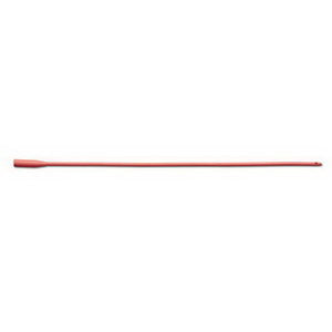 Smooth Tip Red Rubber Intermittent Catheter 12 Fr 16
