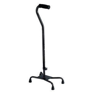 Guardian Aluminum Small Base Quad Cane, Black 1 (EA)