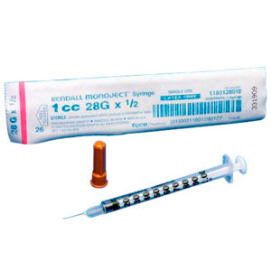 Monoject SoftPack Tuberculin Syringe 28G x 1/2