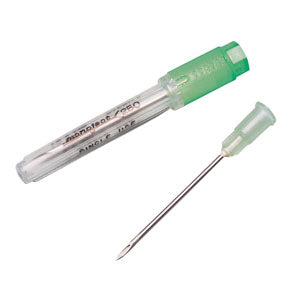 Monoject Rigid Pack Hypodermic Needle with Polypropylene Hub 18G x 1" (100 count) 100 (BX)