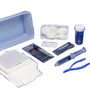 Argyle Dover Universal Foley Catheter Insertion Tray with 10 cc Pre-Filled Syringe 1 (EA)