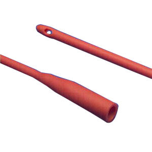 Dover Robinson Red Rubber Urethral Catheter 16 Fr 16