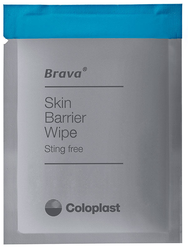 Brava Skin Barrier Wipe, Sting-Free, Alcohol-Free, Silicone-Based 30 (BX)
