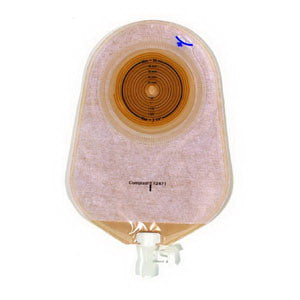 Assura 1-Piece Non-Convex Extra-Extended Wear Urostomy Pouch Cut-to-Fit 3/8