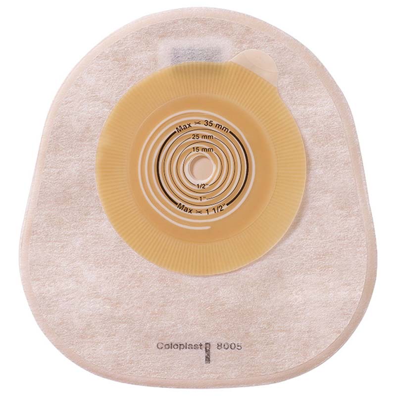 Assura ColoKids 1-Piece Pediatric Closed-End Pouch Cut-to-Fit Flat 5/8" - 1-1/2", Transparent 30 (BX)