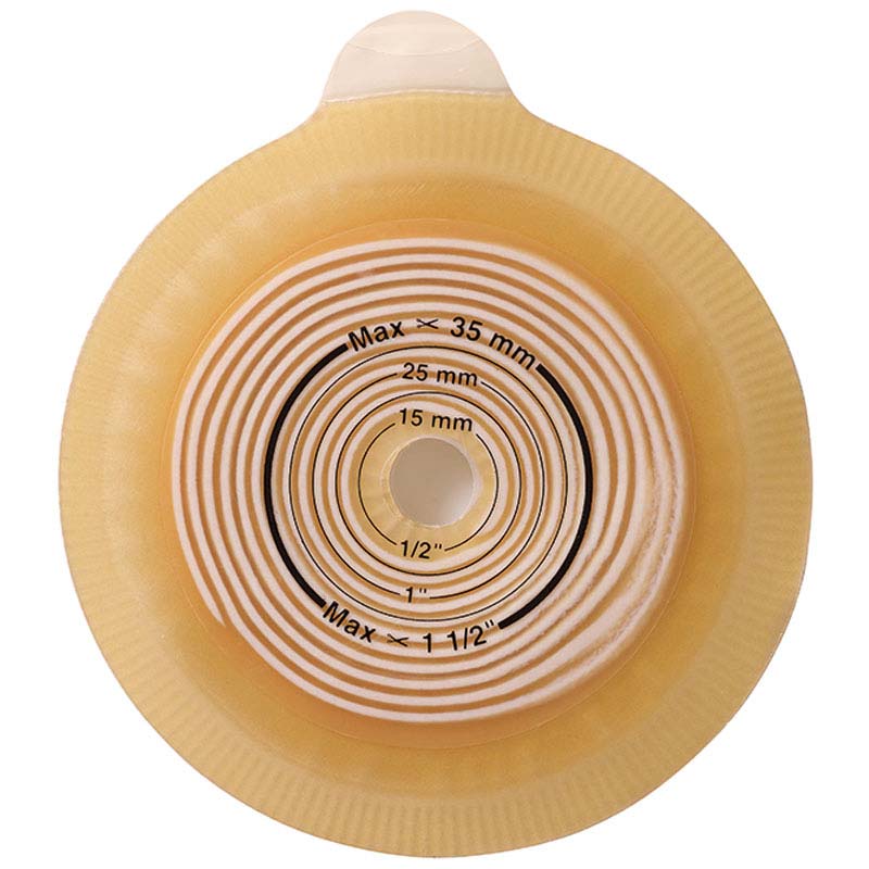 Assura 2-Piece Cut-to-Fit Flat Standard Wear Pediatric Skin Barrier 3/8" - 1-3/8" 5 (BX)