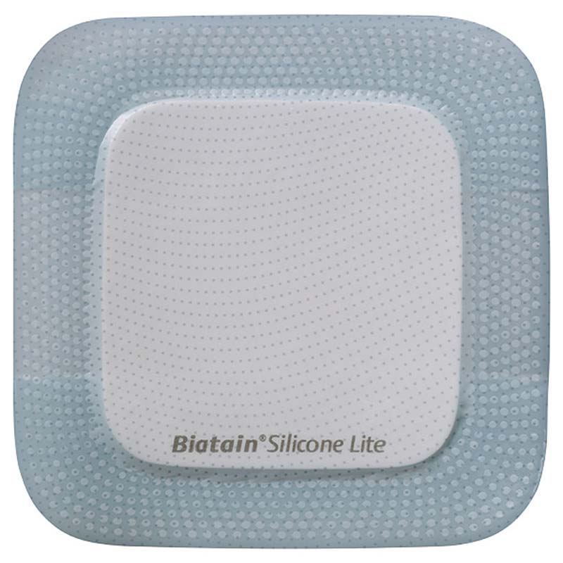 Biatain Silicone Lite Foam Dressing 3" x 3", Pad Size 1.38" x 1.38" 10 (BX)