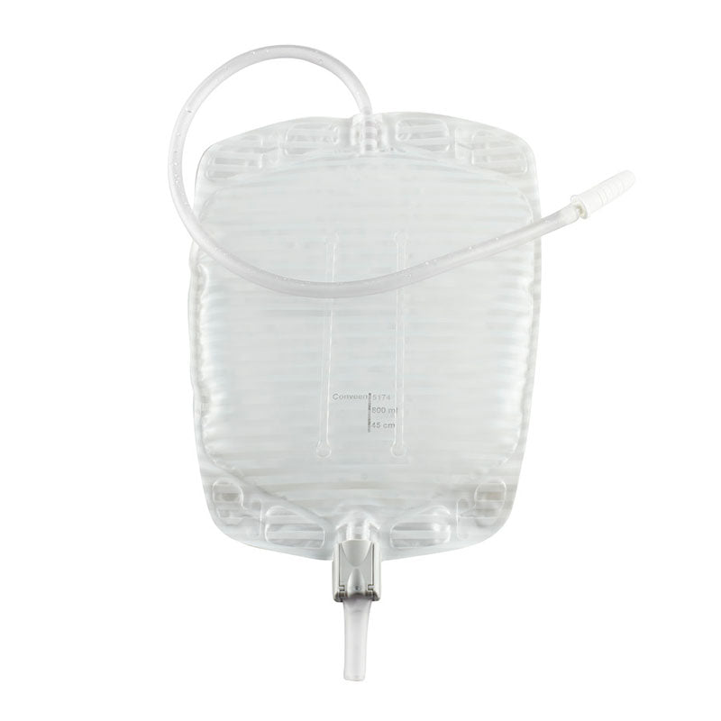 Security+ Contoured Leg Bag with Anti-Reflux Valve, Tubing and Fabric Straps, 28 oz. 10 (BX)