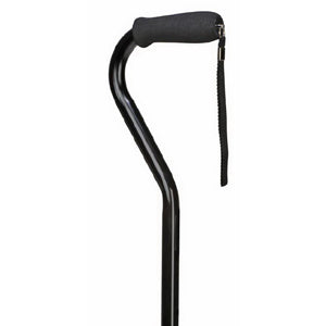 Deluxe Adjustable Offset Cane, Black 1 (EA)
