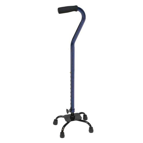 Small Base Adjustable Quad Cane, Ice Blue 1 (EA)