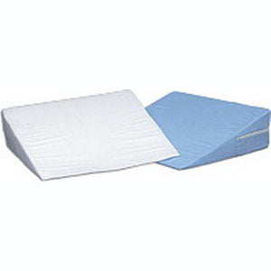 Bed Wedge Cushion, Foam w/Blue Cover 12 X 24 X 24 1 (EA)