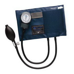 Adult CALIBER Aneroid Sphygmomanometers with Blue Nylon Cuff 1 (EA)