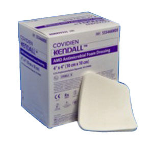 Kendall AMD Antimicrobial Polyurethane Foam Dressing 2" x 2" 25 (BX)