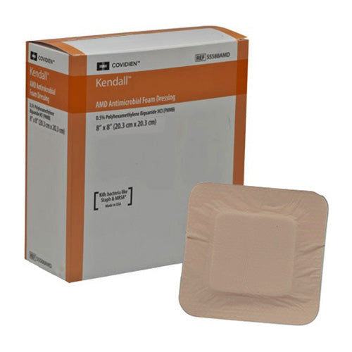 AMD Antimicrobial Foam Dressing, 8" x 8" 10 (BX)