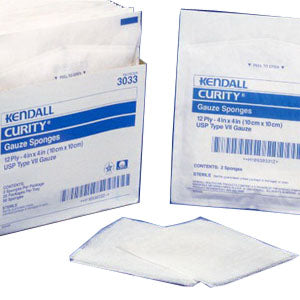 Curity Sterile Gauze Sponge 4" x 4" 12 ply 1280 (CA)