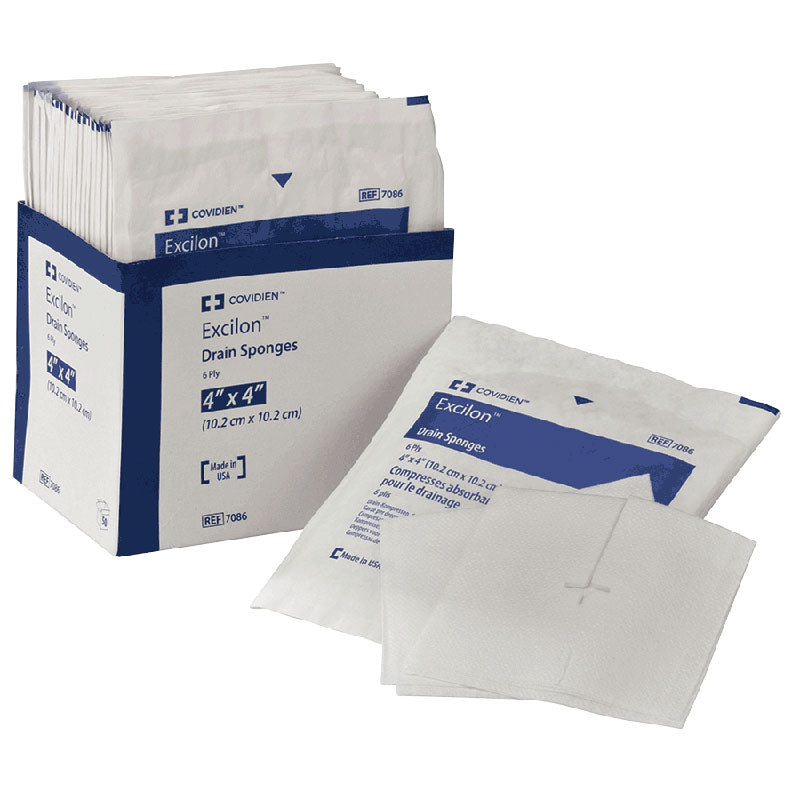 Excilon Sterile Drain Sponge 4" x 4" 25 (BX)