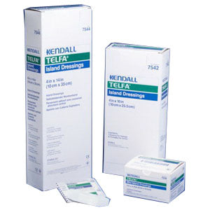 Telfa Adhesive Island Dressing 4" x 10" 25 (BX)