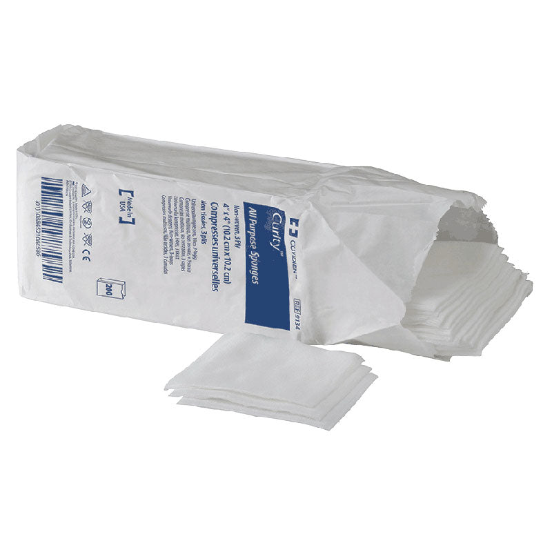 Curity All Purpose Sterile Non-Woven Sponge 4" x 4", 4-Ply 600 (CA)