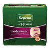 Depend Moderate Absorbency Underwear for Women X-Large 17 (PK)