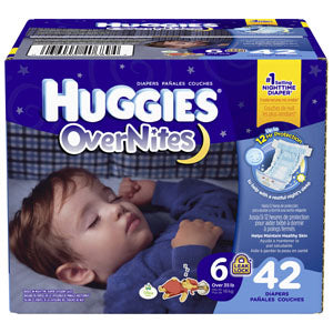 HUGGIES Overnite Diapers, Step 6, Big Pack 42 (CA)