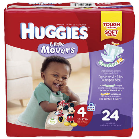 Huggies Little Movers Diapers Step 4 Jumbo Pack 96 (CA)