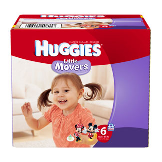 HUGGIES Little Movers Diapers, Step 6, Jumbo Pack 18 (PK)