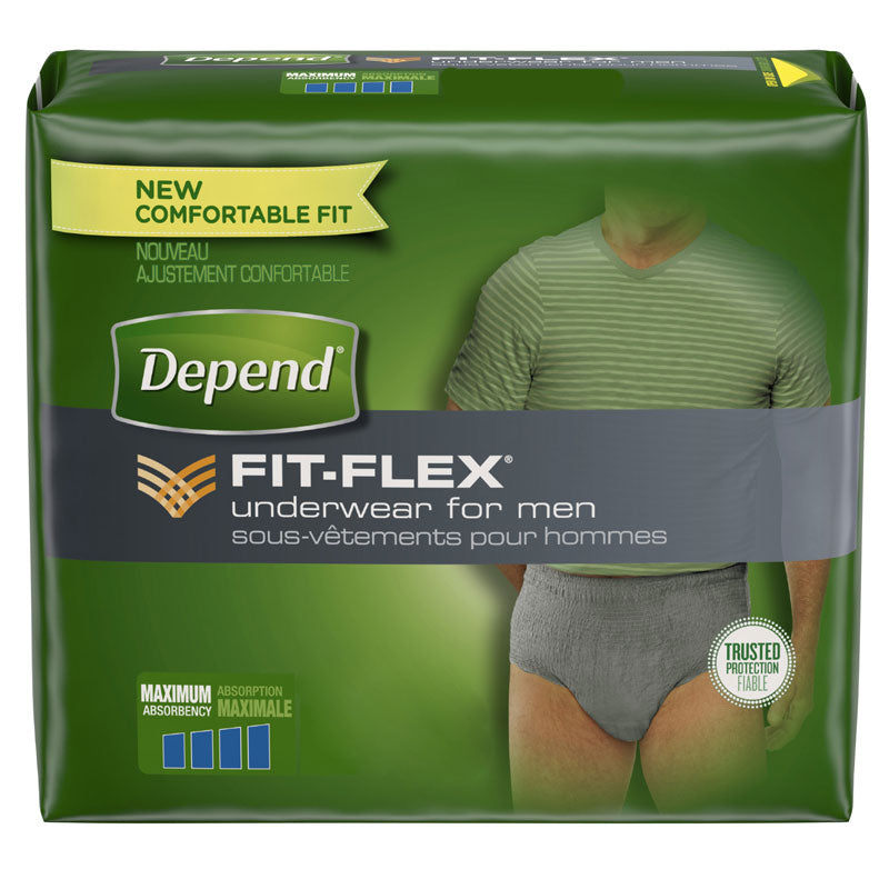 Depend Maximum Absorbency Underwear for Men Small/Medium 38 (CA)