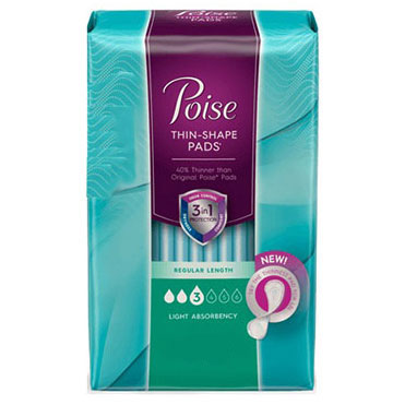 Poise Ultra Thin Shape Light Pad 30 (PK)