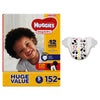 HUGGIES Snug and Dry Diapers Size 5, HUGE Pack, 152 Count 152 (CA)