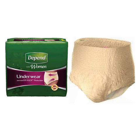 Depend Fit-Flex Max for Women, Medium. 18 (PK)