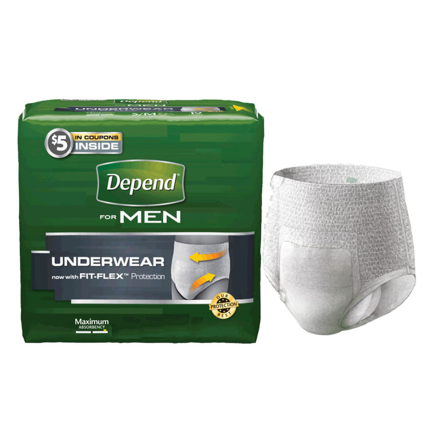 Depend Men's Fit-Flex Max, Extra Large. 52 (CA)