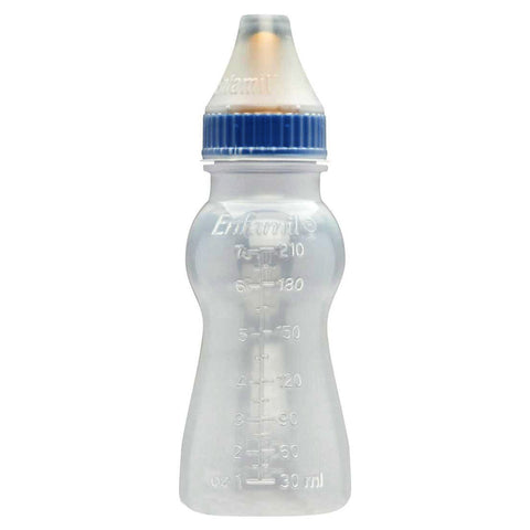 Plastic Bottle with Nipple, 8 fl. oz 6 (PK)