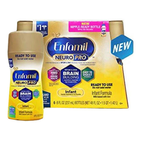 Enfamil NeuroPro Infant Formula, Ready-to-Use, 8 fl. oz. Bottle 6 (PK)
