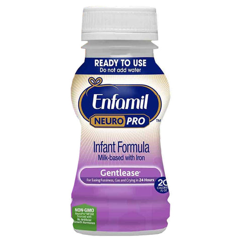 Enfamil NeuroPro Gentlease, Ready-to-Use, 6 fl. oz. Nursette Bottle 24 (CA)