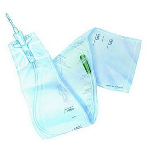 Self-Cath Closed System Tapered Tip Coude With Guide Stripe, 14 Fr, 16", 1100 ml Bag 1 (EA)