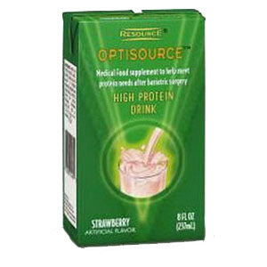 Optisource High Protein Drink Strawberry 8 oz. Brik Pak 1 (EA)
