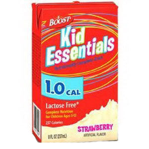 Boost Kid Essentials 1.0 Nutrition Strawberry Flavor 8 oz. Brik Pak 27 (CA)