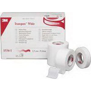 Transpore Hypoallergenic Surgical Tape 1" x 10 yds. 12 (BX)