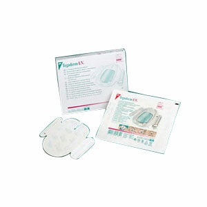 Tegaderm I.V. Transparent Adhesive Film Dressing with Border 3-1/2" x 4-1/4" 50 (BX)