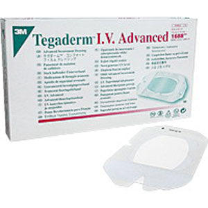 Tegaderm I.V. Transparent Adhesive Advanced Securement Dressing 4" x 4-3/4" 50 (BX)