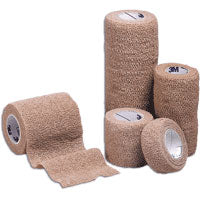 Coban Non-Sterile Self-Adherent Wrap 2" x 5 yds., Tan 1 (EA)