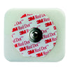 Red Dot ECG Monitoring Electrodes, Radiolucent, Foam, Diaphoretic, with Abrader 50 (BX)