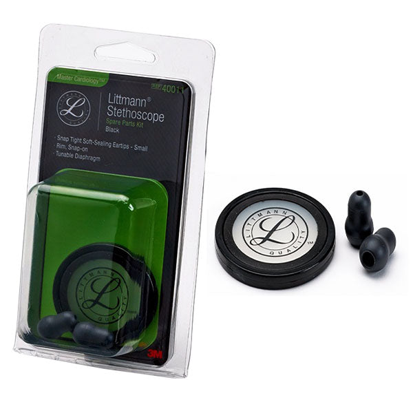 3M Littmann Stethoscope Spare Parts Kit, Master Cardiology, Black 1 (EA)