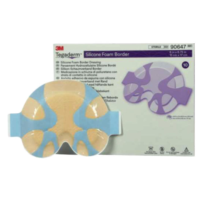 Tegaderm Silicone Foam Dressing, Small Sacral, 6" x 6.75" 10 (BX)