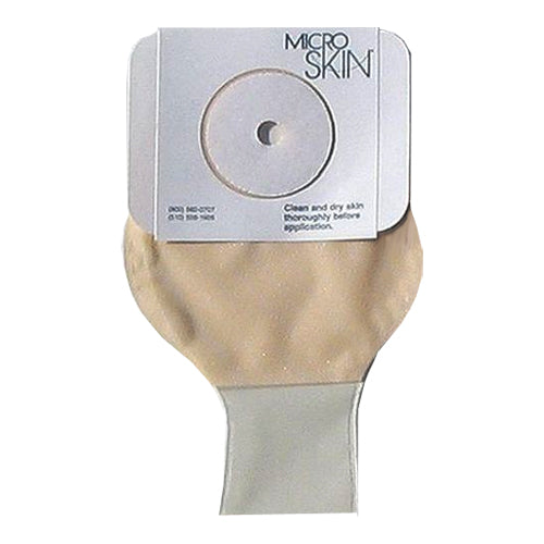 9" Mid-Size 1-Piece Drain Pouch With Microderm Microskin 1-3/8" Opening, Opaque 10 (BX)