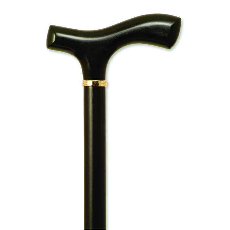 Men's Fritz Handle Cane, Black Stain, 36" - 37" 1 (EA)