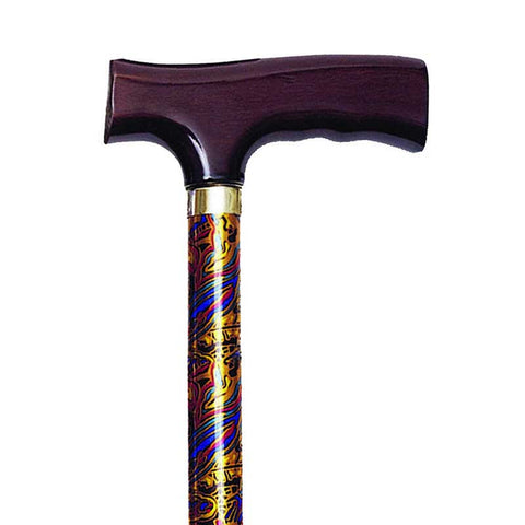 Folding Travel Cane with Fritz Handle, Paisley, 33