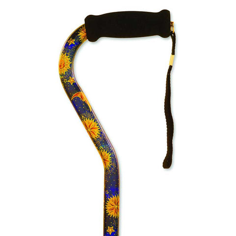 Offset Handle Cane, Celestial 1 (EA)